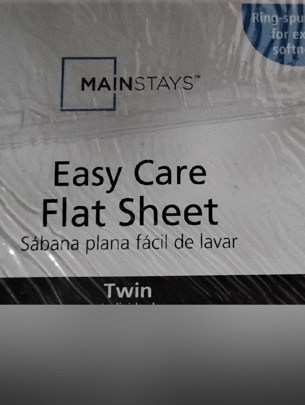 Mainstays Easy Care Set Of Flat Sheets, Four Pillow Cases  White New With Tags